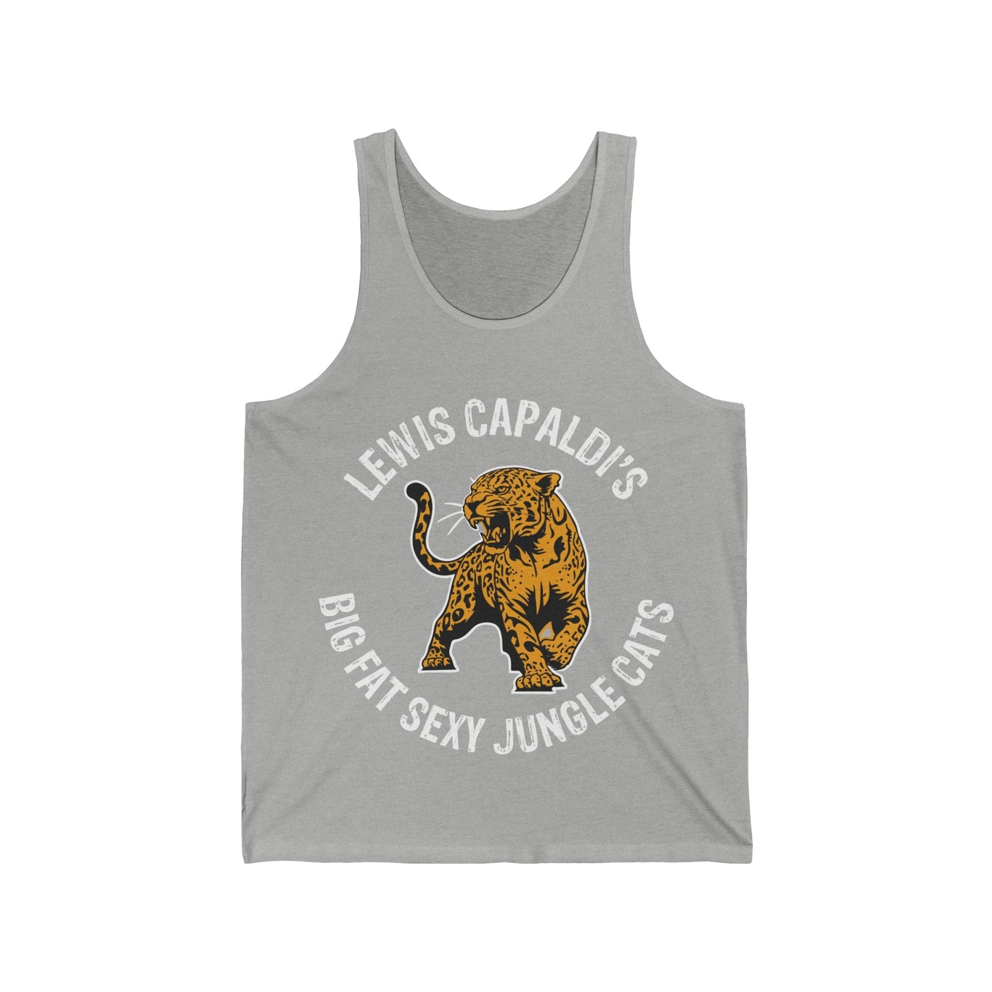 Lewis Capaldi Unisex Jersey Tank Top - Big Fat Sexy jungle cats