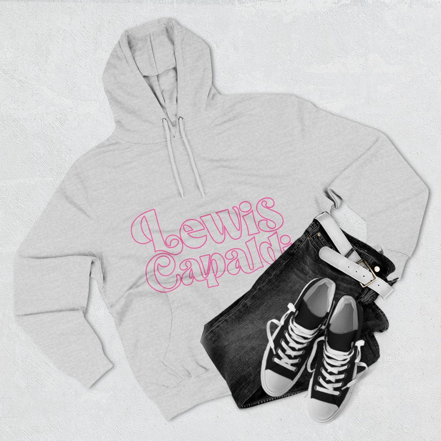 Lewis Capaldi Three-Panel Fleece Hoodie - Writing