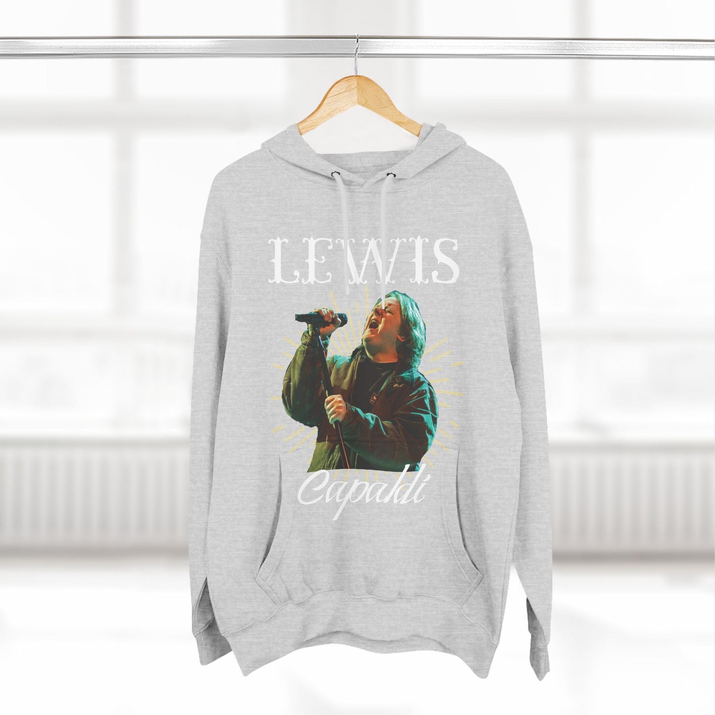 Lewis Capaldi Three-Panel Fleece Hoodie - Graphic