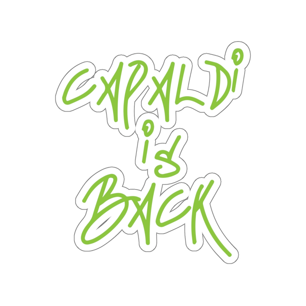 Lewis Capaldi Kiss-Cut Stickers - Capaldi is back