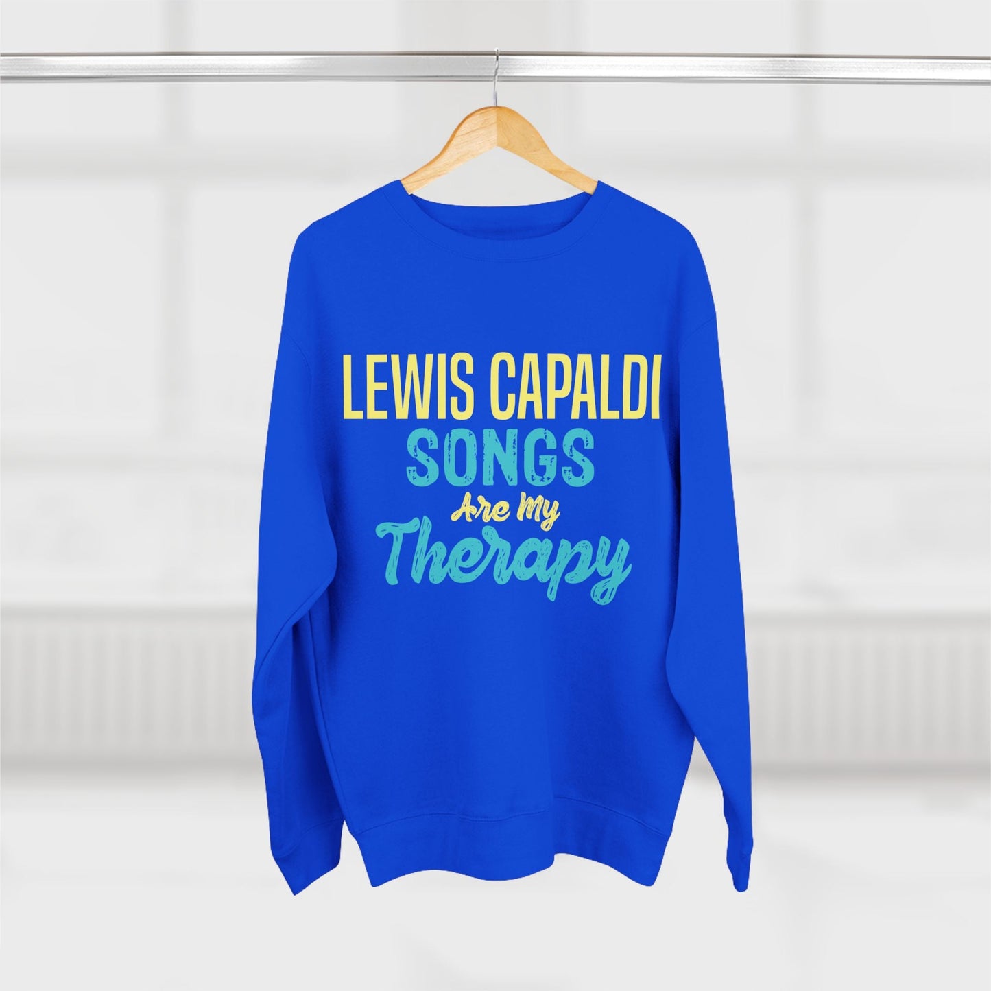 Lewis Capaldi Unisex Crewneck Sweatshirt - Lewis Capaldi songs are my therapy