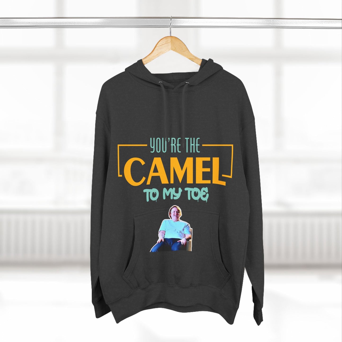 Lewis Capaldi Three-Panel Fleece Hoodie - You're the camel to my toe