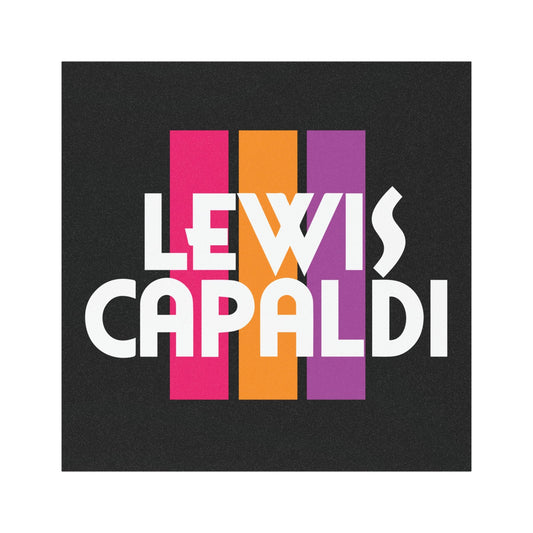 Lewis Capaldi Car Magnet - Writing