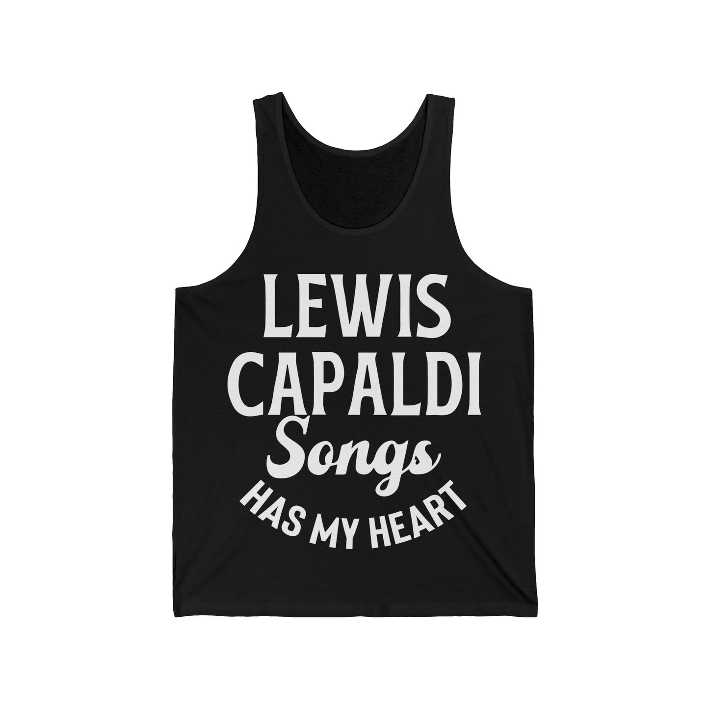 Lewis Capaldi Unisex Jersey Tank Top - Lewis Capaldi songs has my heart