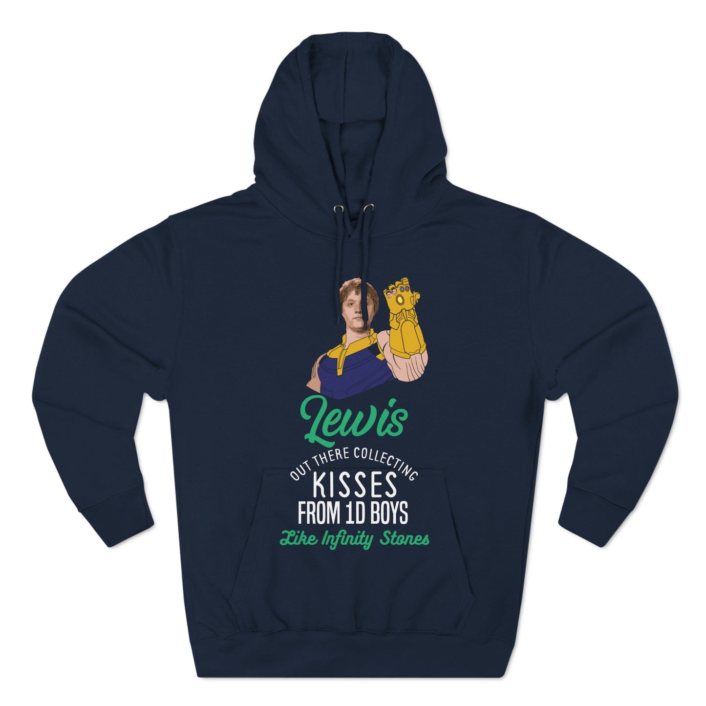 Lewis Capaldi Three-Panel Fleece Hoodie - Lewis out there collecting kisses from 1D boys