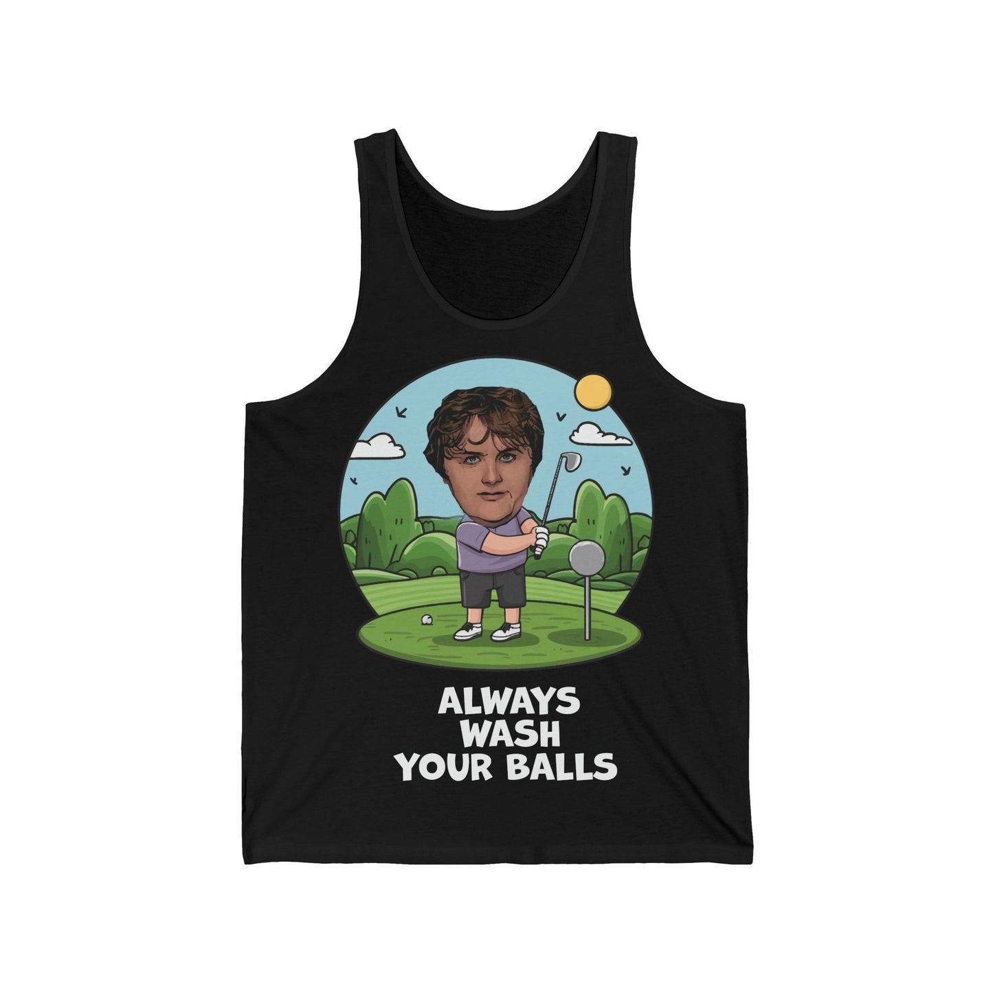 Lewis Capaldi Unisex Jersey Tank Top - Golfing