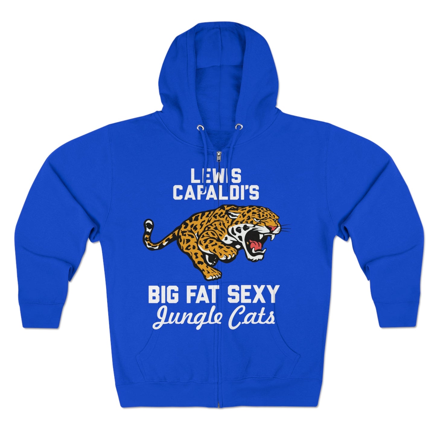 Lewis Capaldi Unisex Zip Hoodie - Big Fat Sexy Jungle Cats