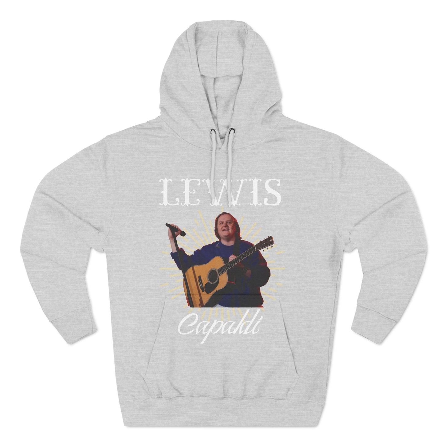 Lewis Capaldi Three-Panel Fleece Hoodie - Graphic