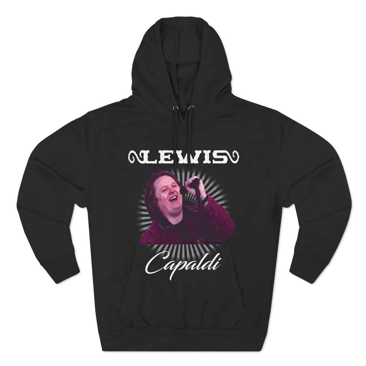 Lewis Capaldi Three-Panel Fleece Hoodie - Graphic