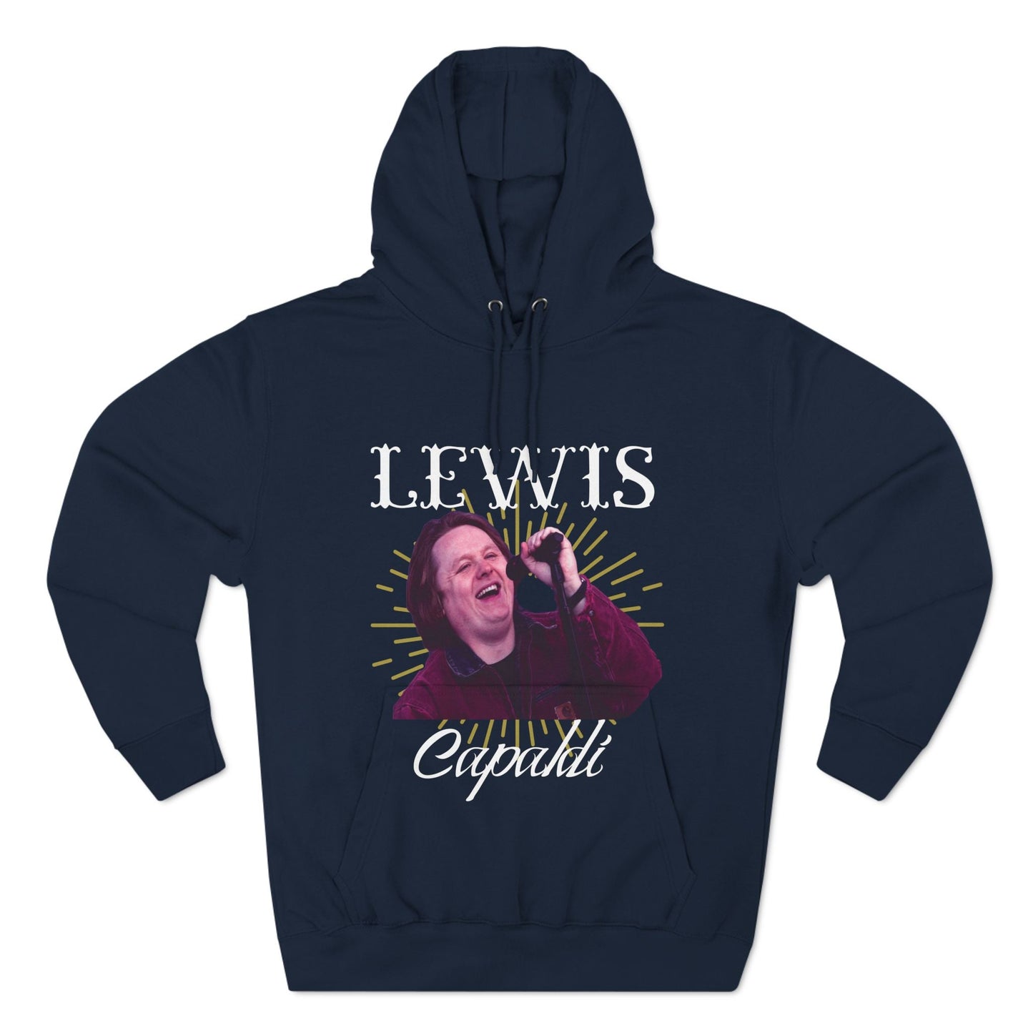 Lewis Capaldi Three-Panel Fleece Hoodie - Graphic