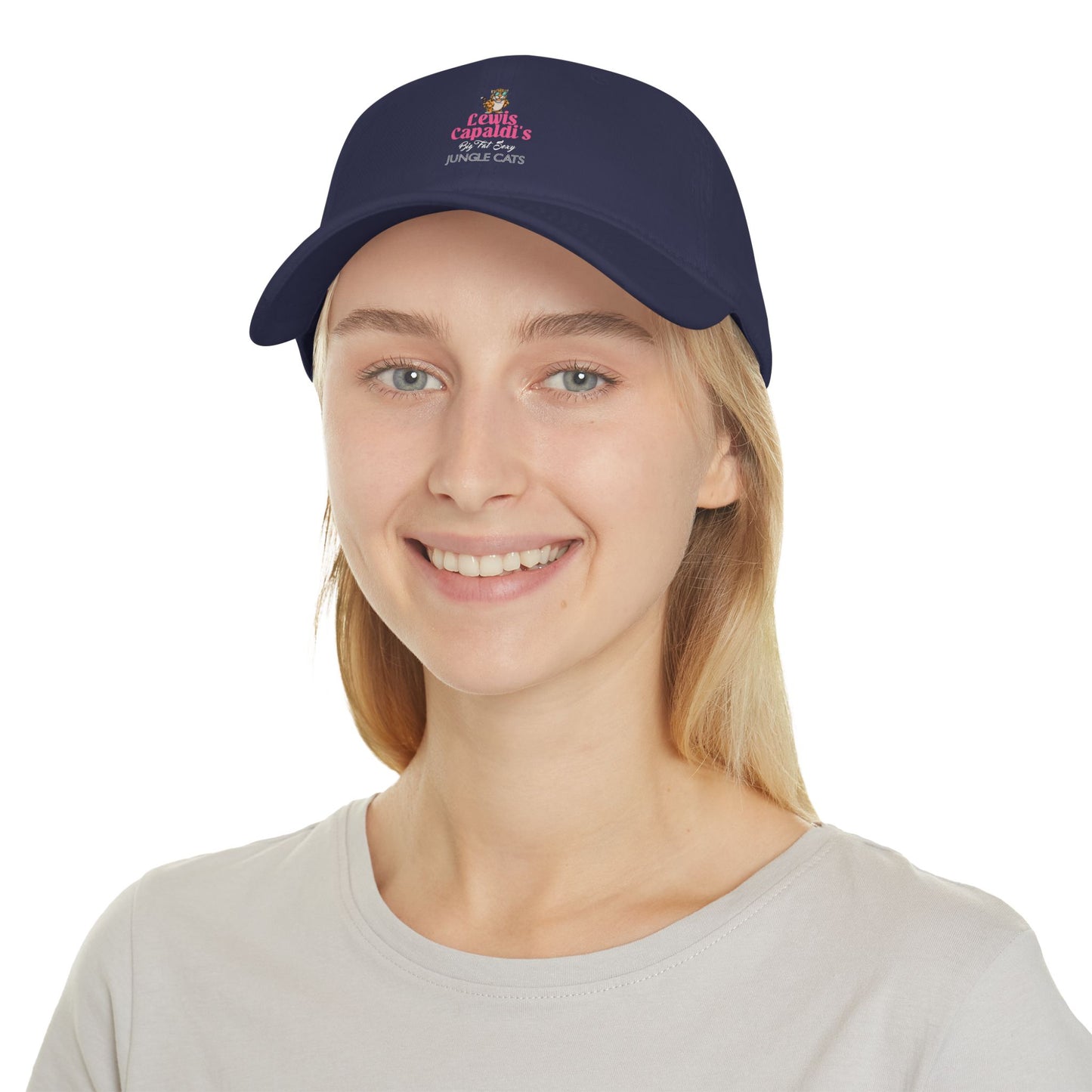 Lewis Capaldi Low Profile Baseball Hat - Big Fat Sexy Jungle Cats