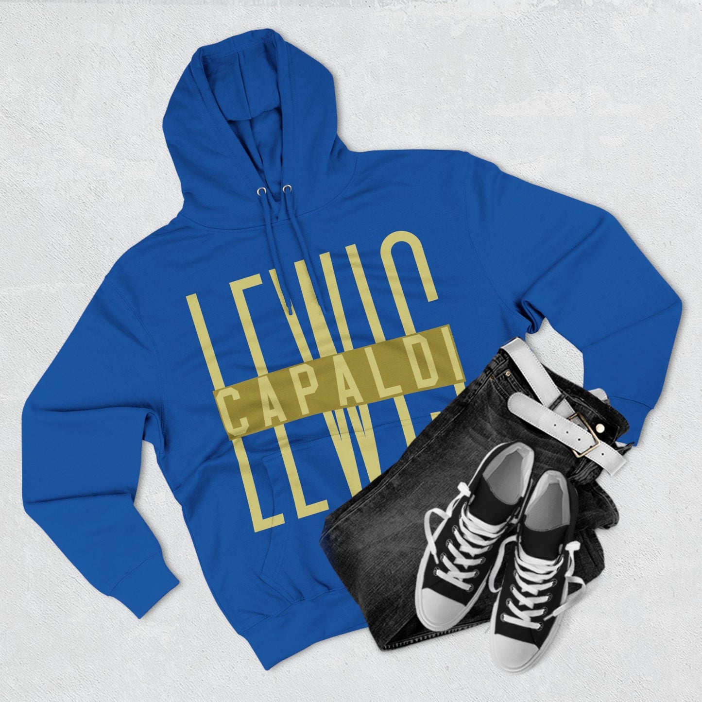 Lewis Capaldi Three-Panel Fleece Hoodie - Writing