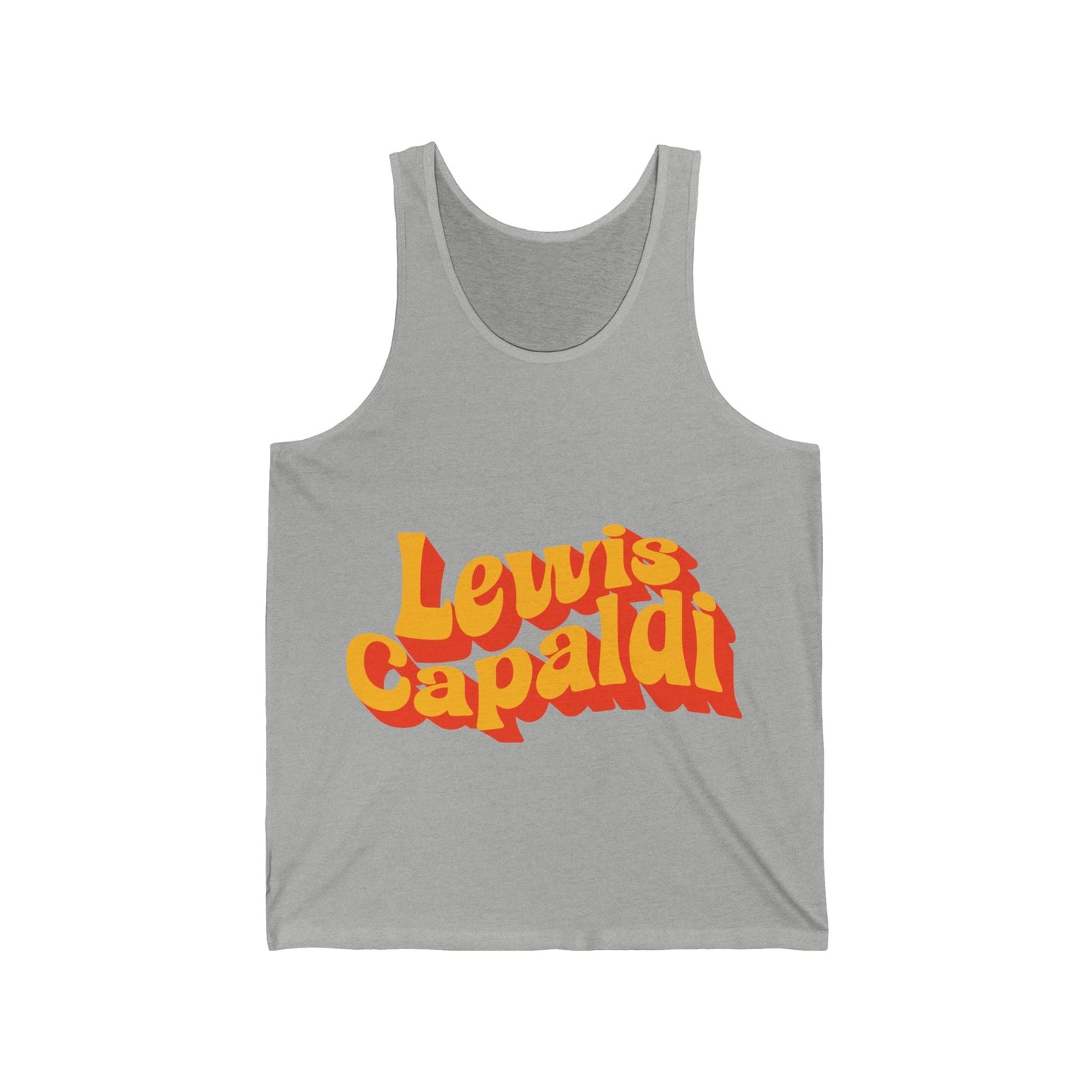 Lewis Capaldi Unisex Jersey Tank Top - Writing