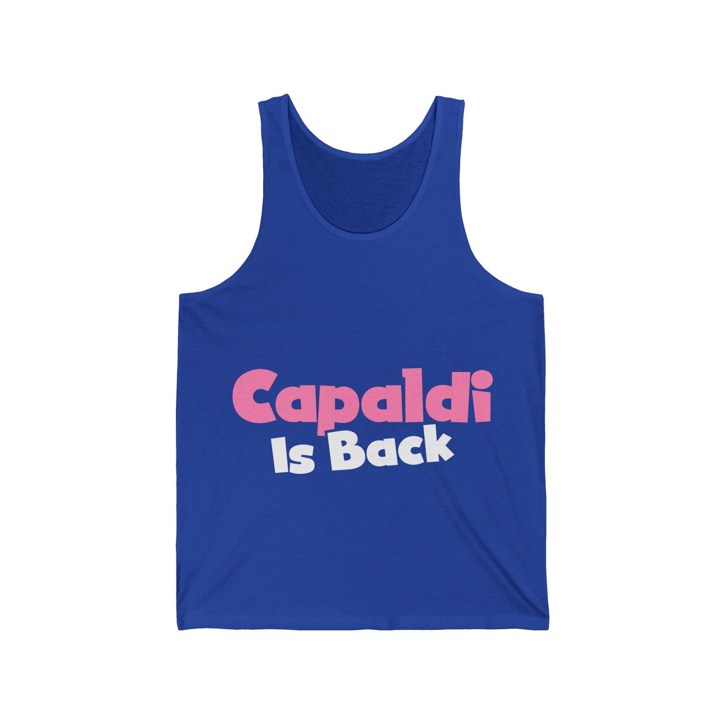 Lewis Capaldi Unisex Jersey Tank Top - Capaldi is back