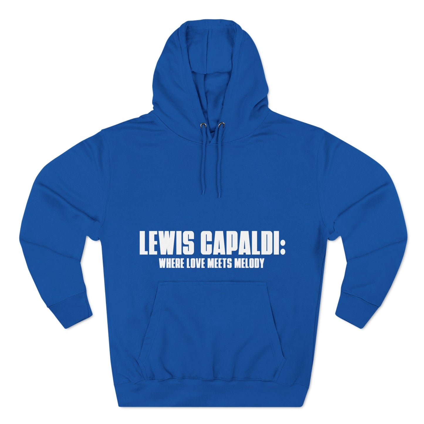 Lewis Capaldi Three-Panel Fleece Hoodie - When love meets melody