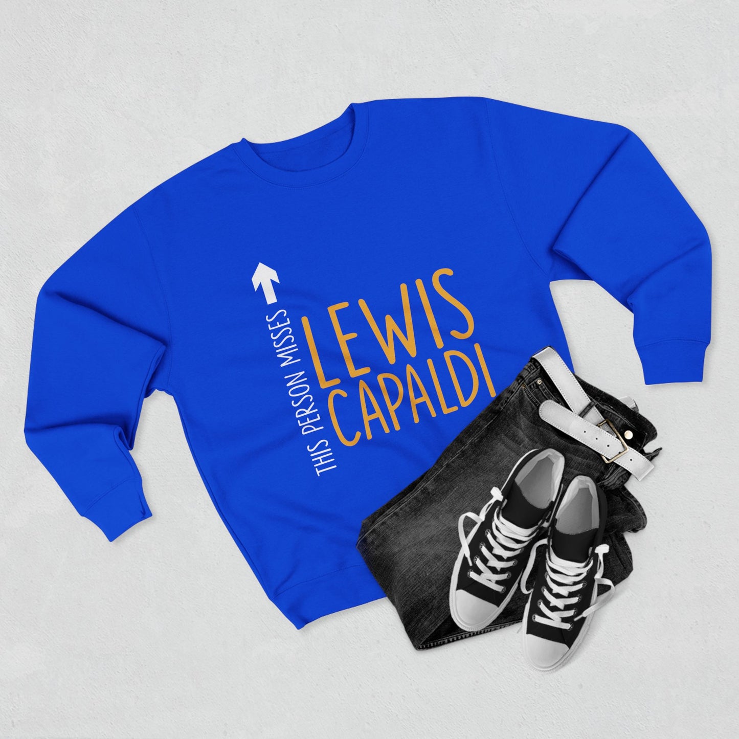 Lewis Capaldi Unisex Crewneck Sweatshirt - This Person Misses Lewis Capaldi