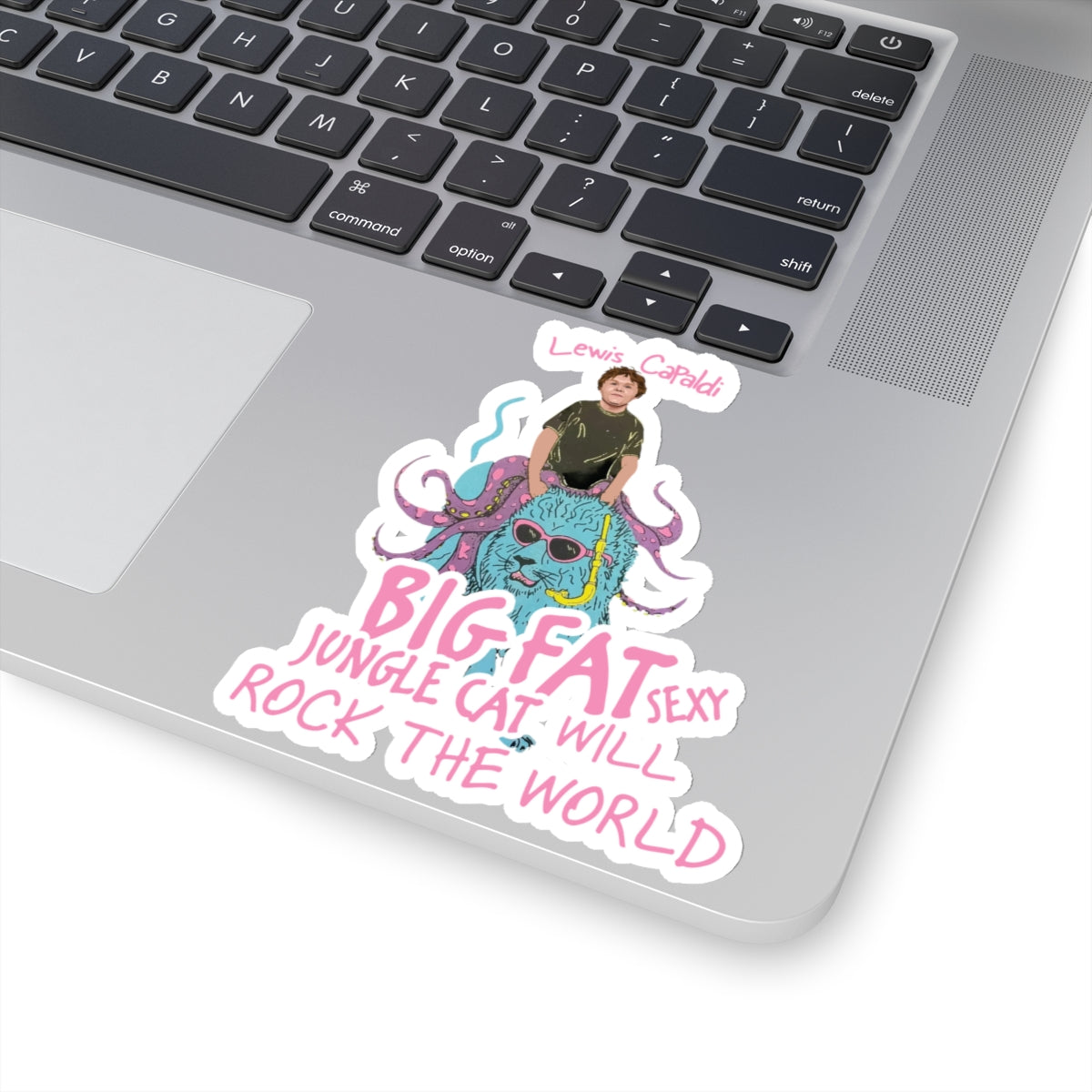 Lewis Capaldi Kiss-Cut Stickers - Big Fat Sexy Jungle Cats