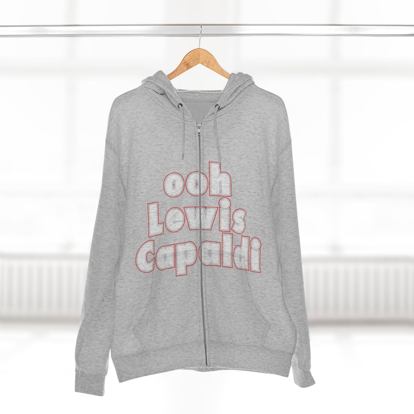 Lewis Capaldi Unisex Zip Hoodie - Ooh Lewis Capaldi