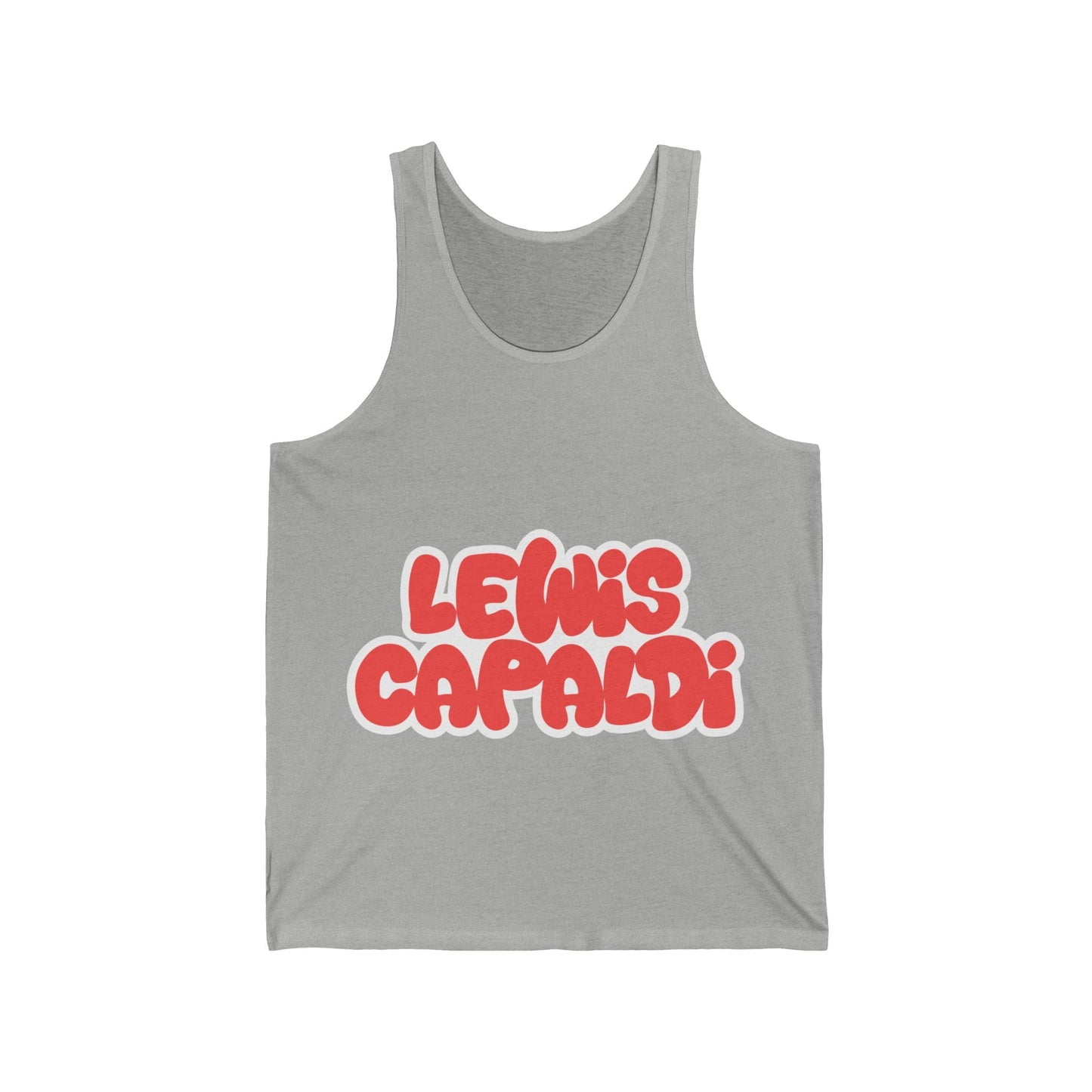 Lewis Capaldi Unisex Jersey Tank Top - Writing