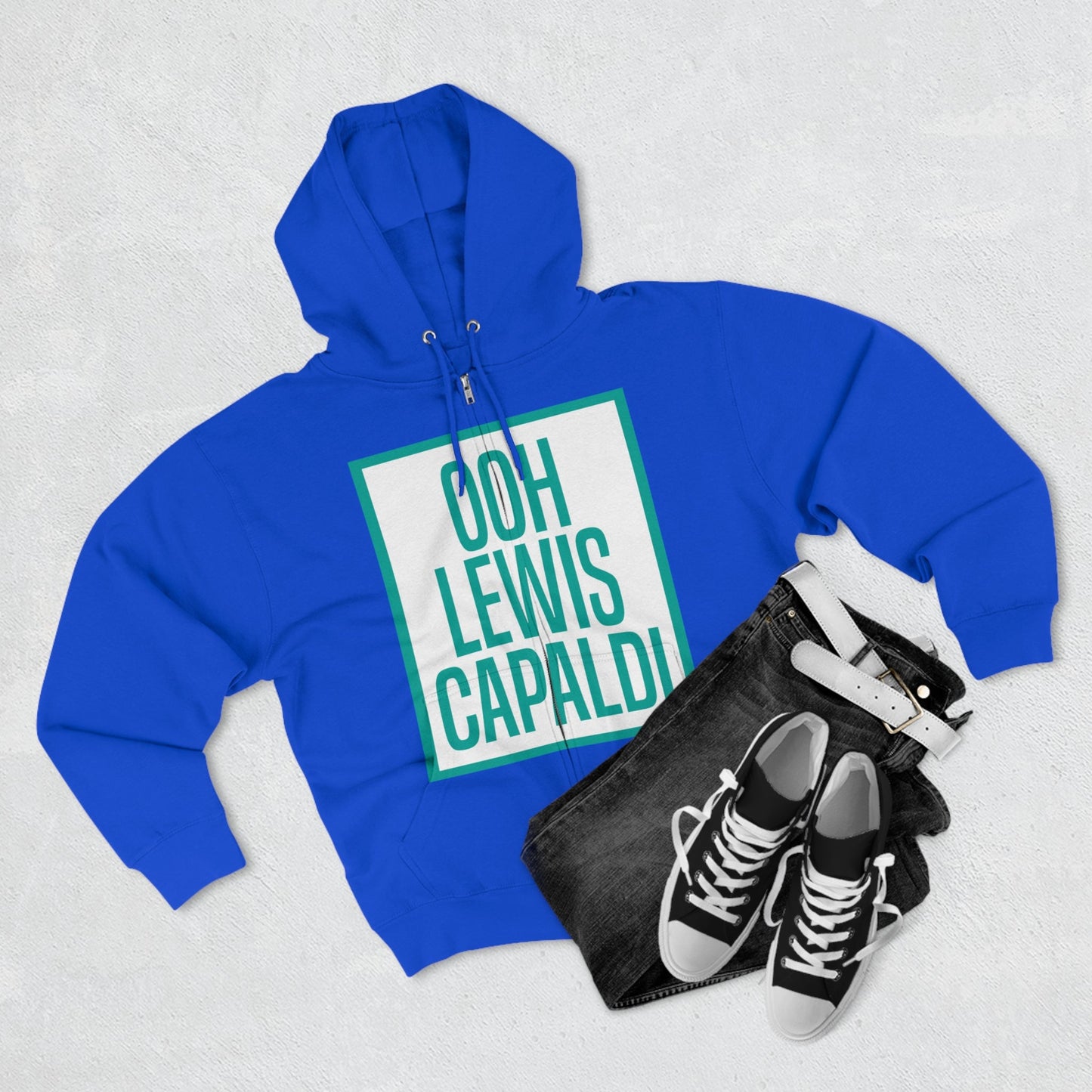 Lewis Capaldi Unisex Zip Hoodie - Ooh Lewis Capaldi