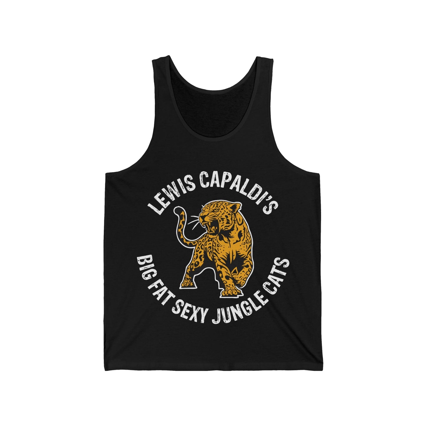 Lewis Capaldi Unisex Jersey Tank Top - Big Fat Sexy jungle cats