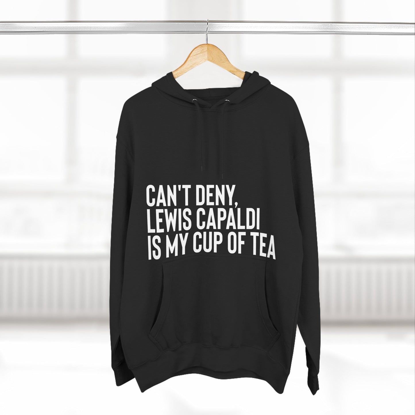 Lewis Capaldi Three-Panel Fleece Hoodie - Can't deny Lewis Capaldi is my cup of tea