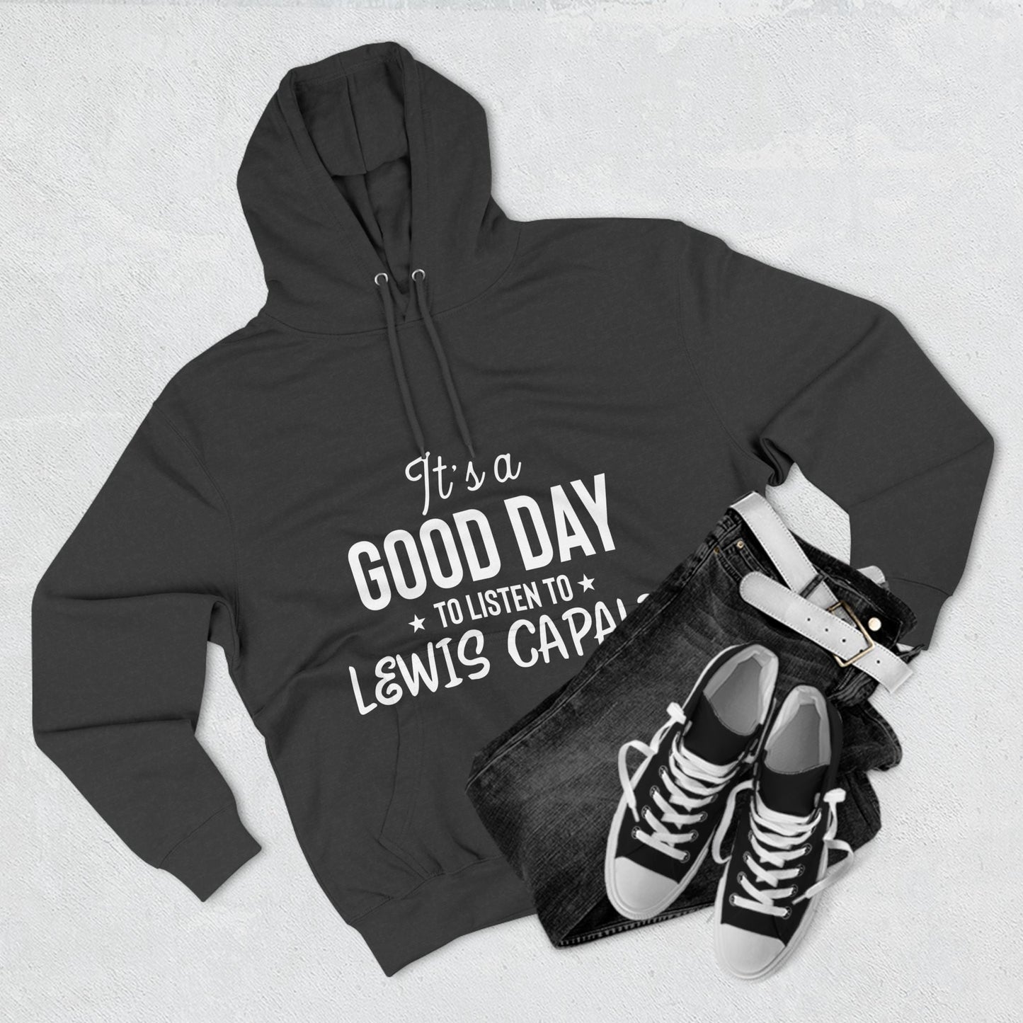 Lewis Capaldi Three-Panel Fleece Hoodie - It's a good day to listen to Lewis Capaldi songs