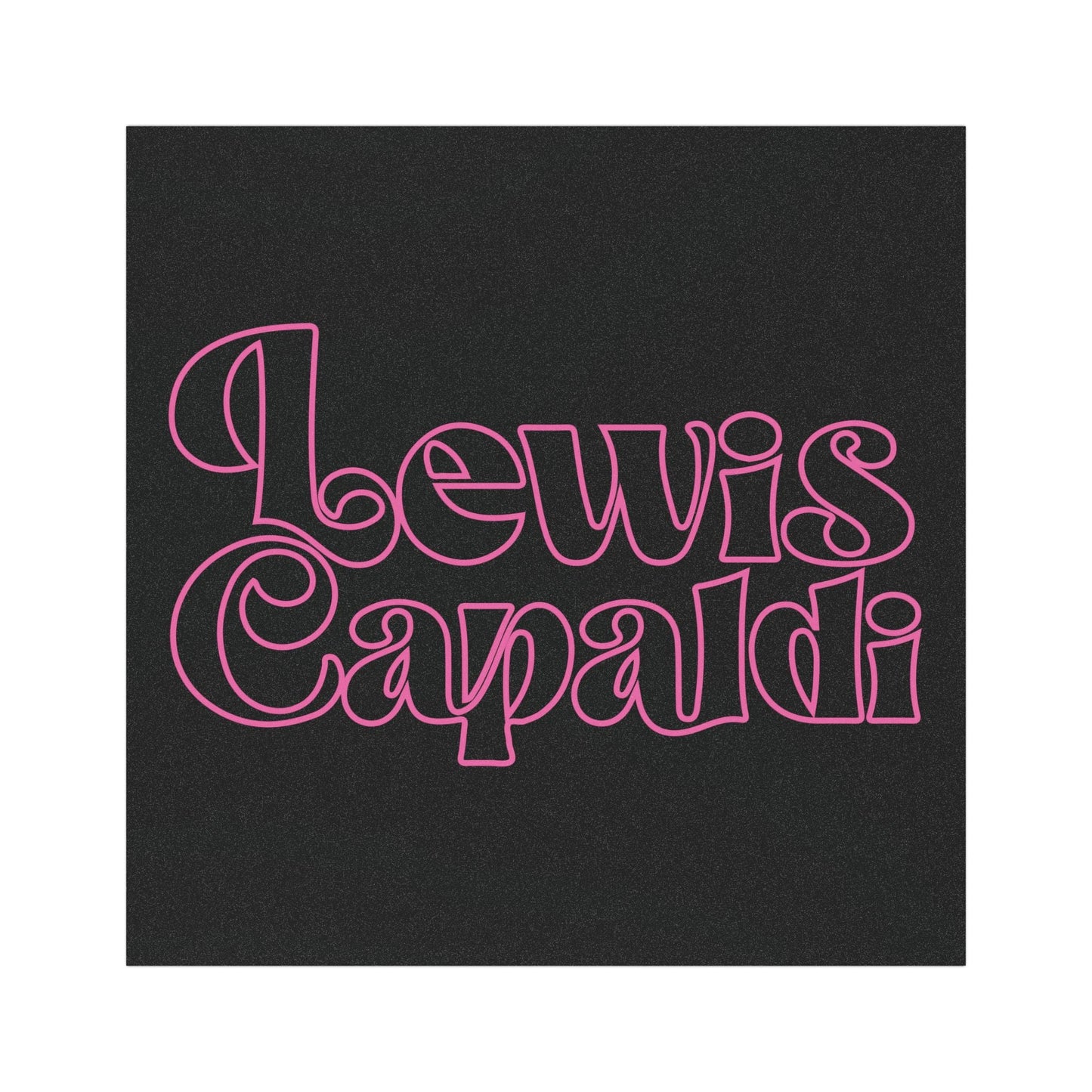 Lewis Capaldi Car Magnet - Writing