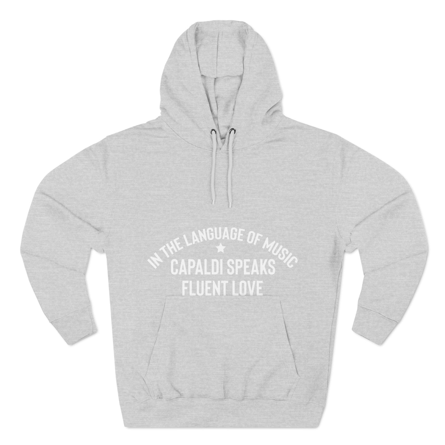 Lewis Capaldi Three-Panel Fleece Hoodie - In the language of music