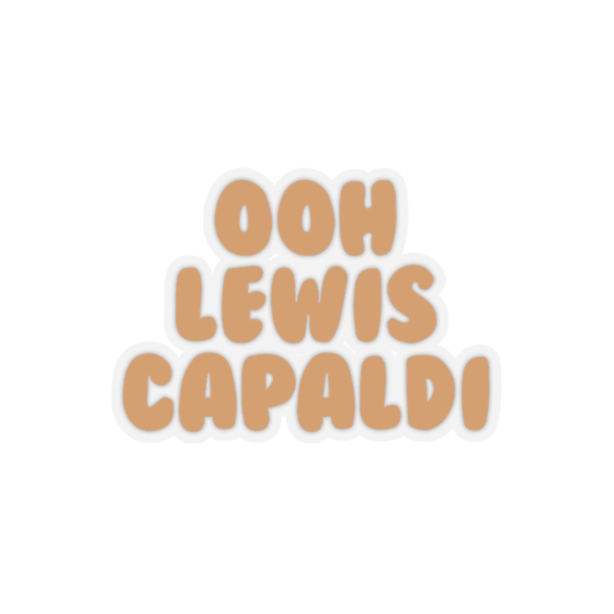 Lewis Capaldi Kiss-Cut Stickers - Ooh Lewis Capaldi