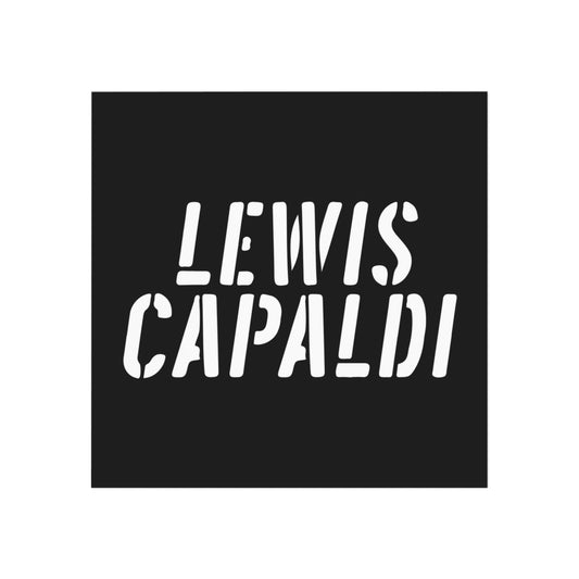 Lewis Capaldi Square Magnet - Writing