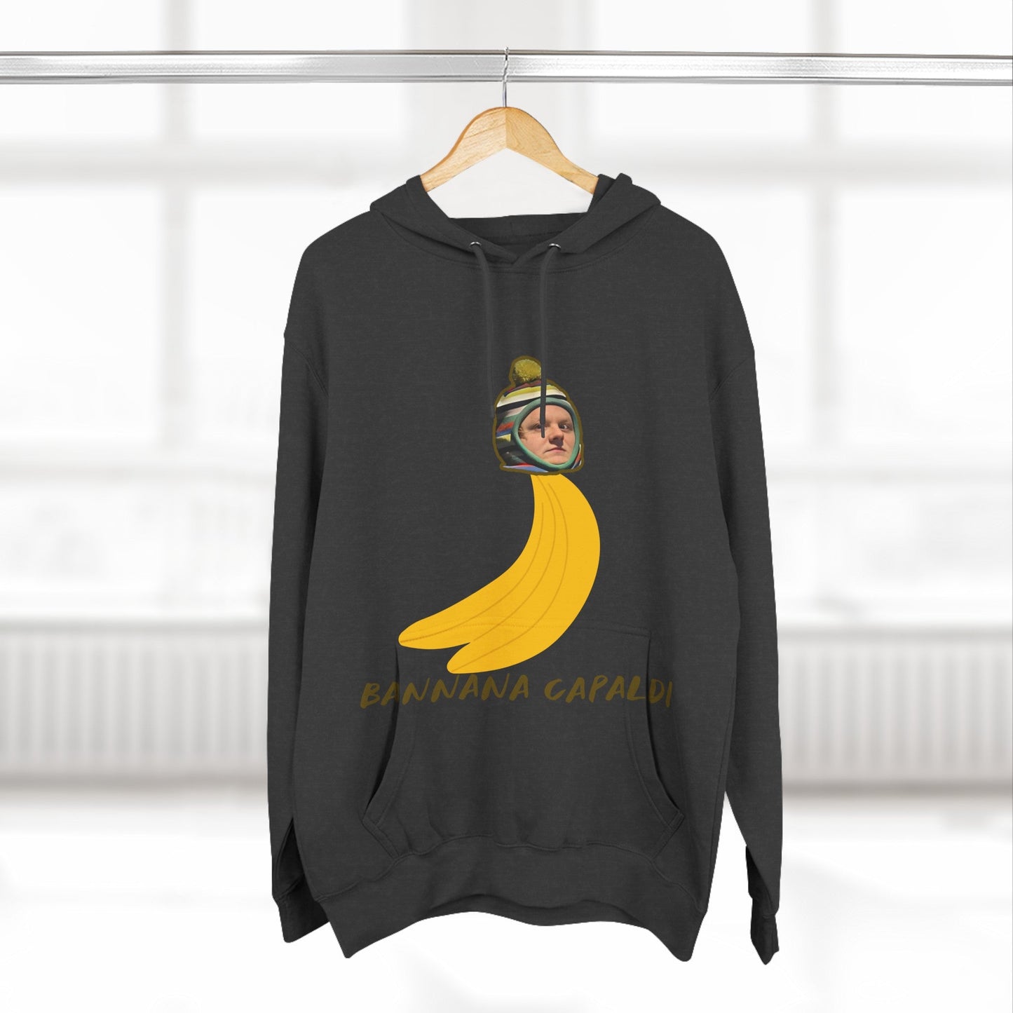 Lewis Capaldi Three-Panel Fleece Hoodie - Banana Capaldi