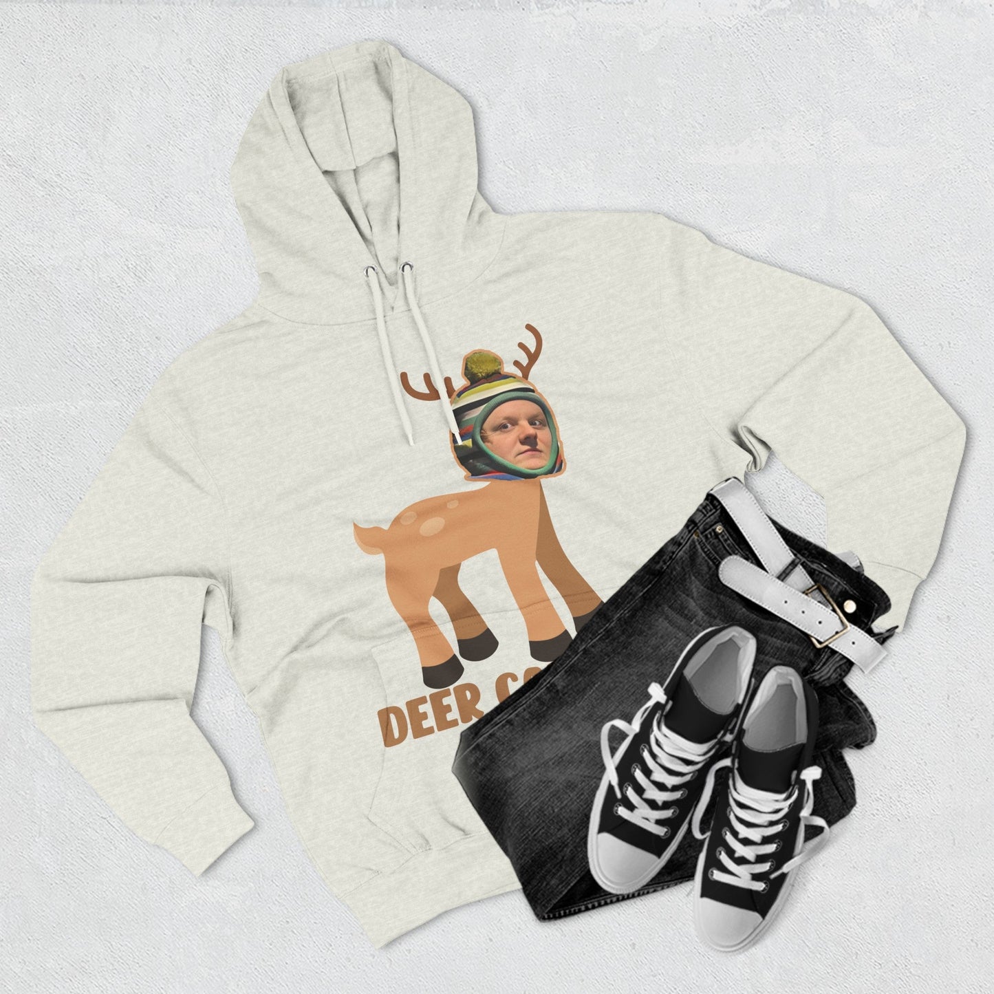 Lewis Capaldi Three-Panel Fleece Hoodie - Deer Capaldi