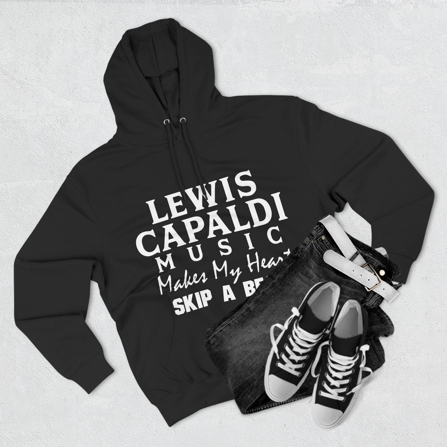 Lewis Capaldi Three-Panel Fleece Hoodie - Lewis Capaldi music