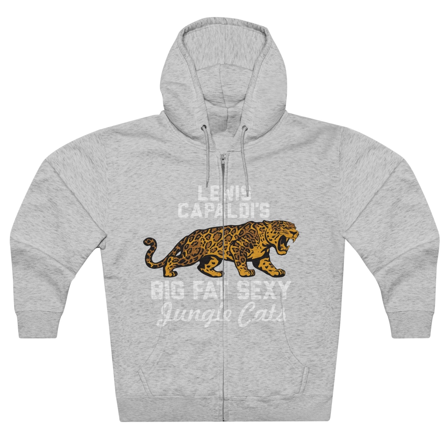 Lewis Capaldi Unisex Zip Hoodie - Big Fat Sexy Jungle Cats