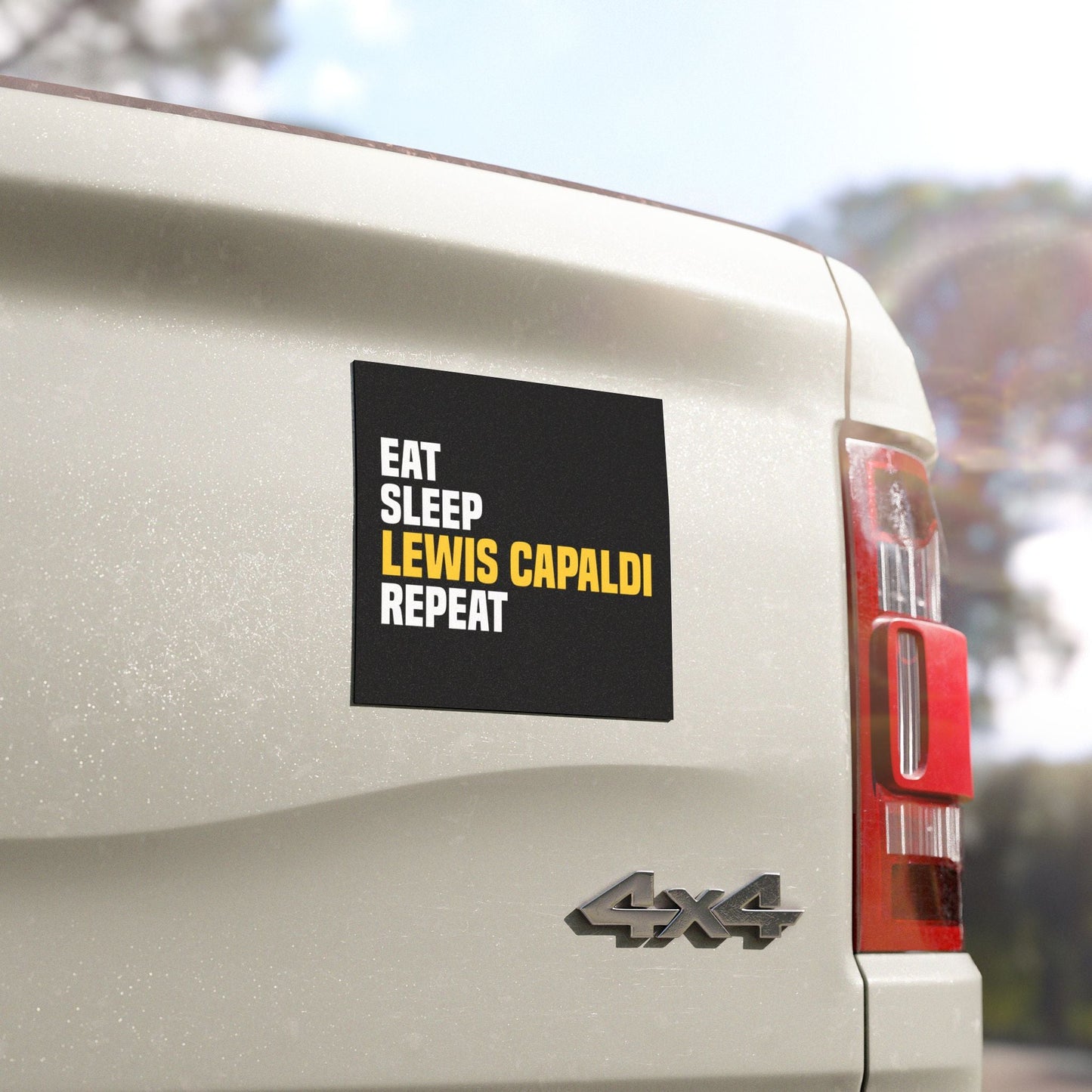 Lewis Capaldi Car Magnet - Eat sleep Lewis Capaldi repeat