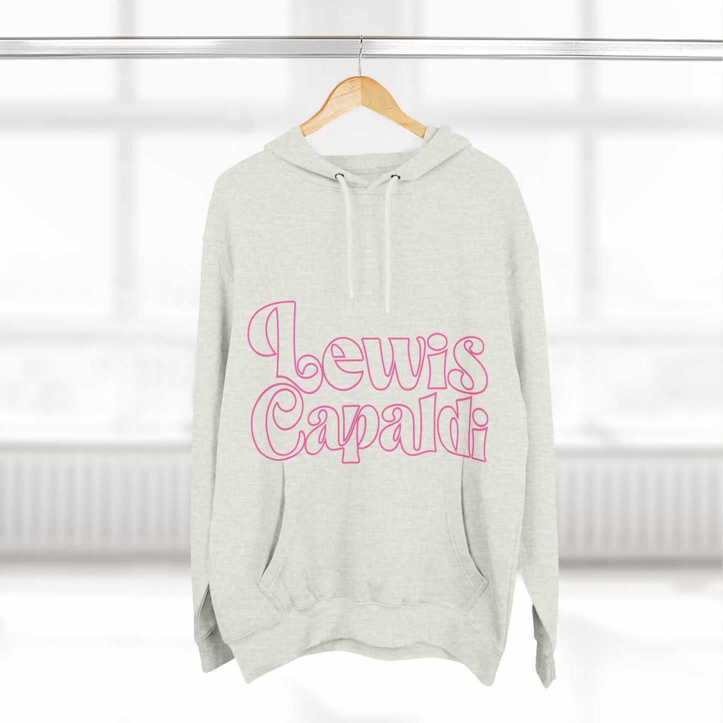 Lewis Capaldi Three-Panel Fleece Hoodie - Writing