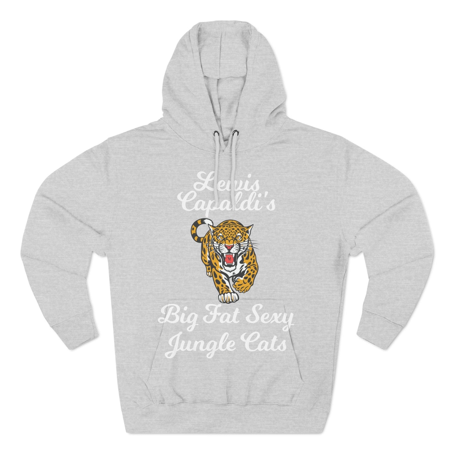 Lewis Capaldi Three-Panel Fleece Hoodie - Big Fat Sexy Jungle Cats