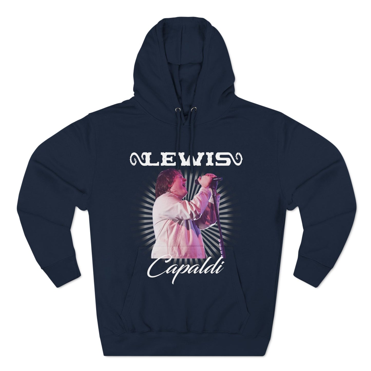 Lewis Capaldi Three-Panel Fleece Hoodie - Graphic