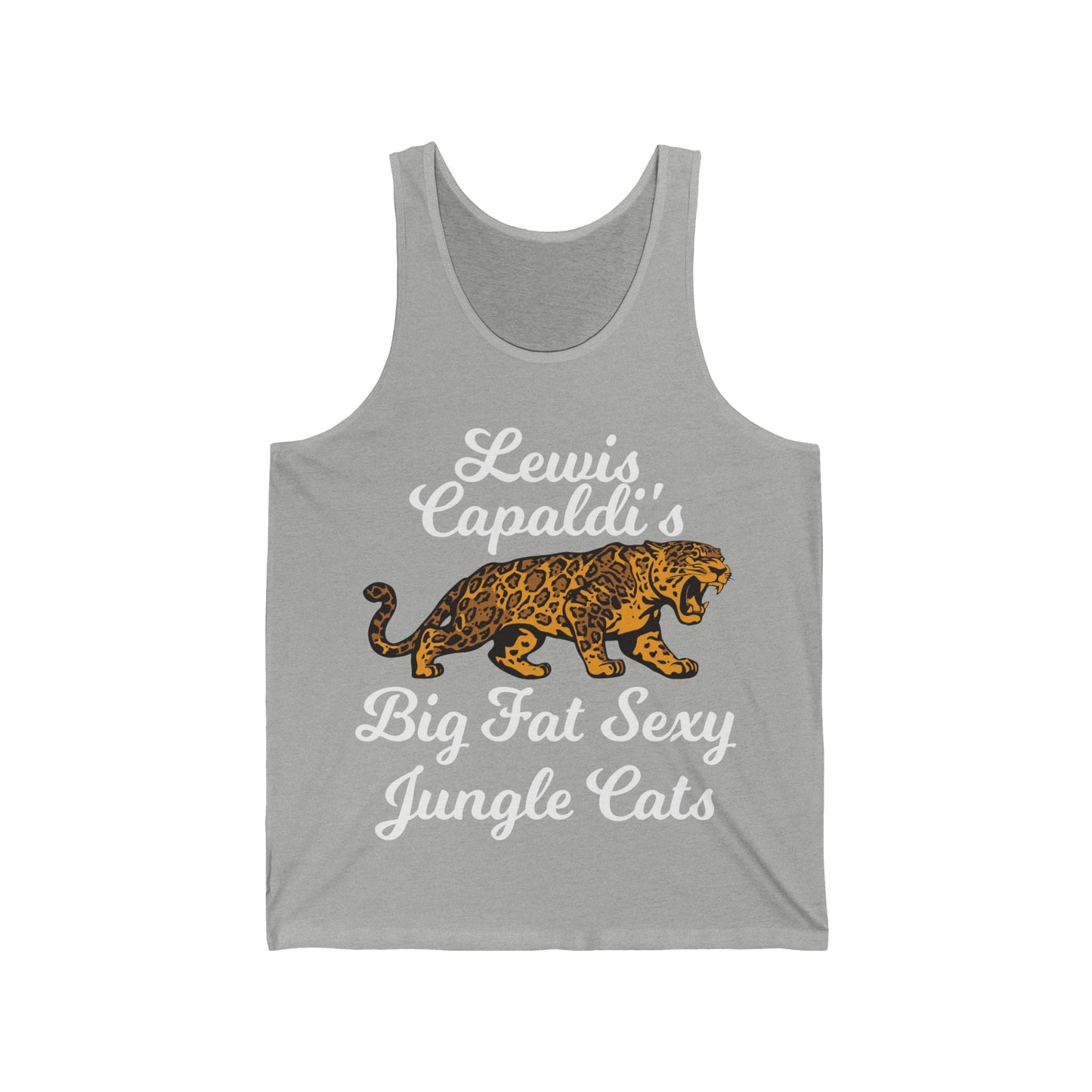 Lewis Capaldi Unisex Jersey Tank Top - Big Fat Sexy jungle cats