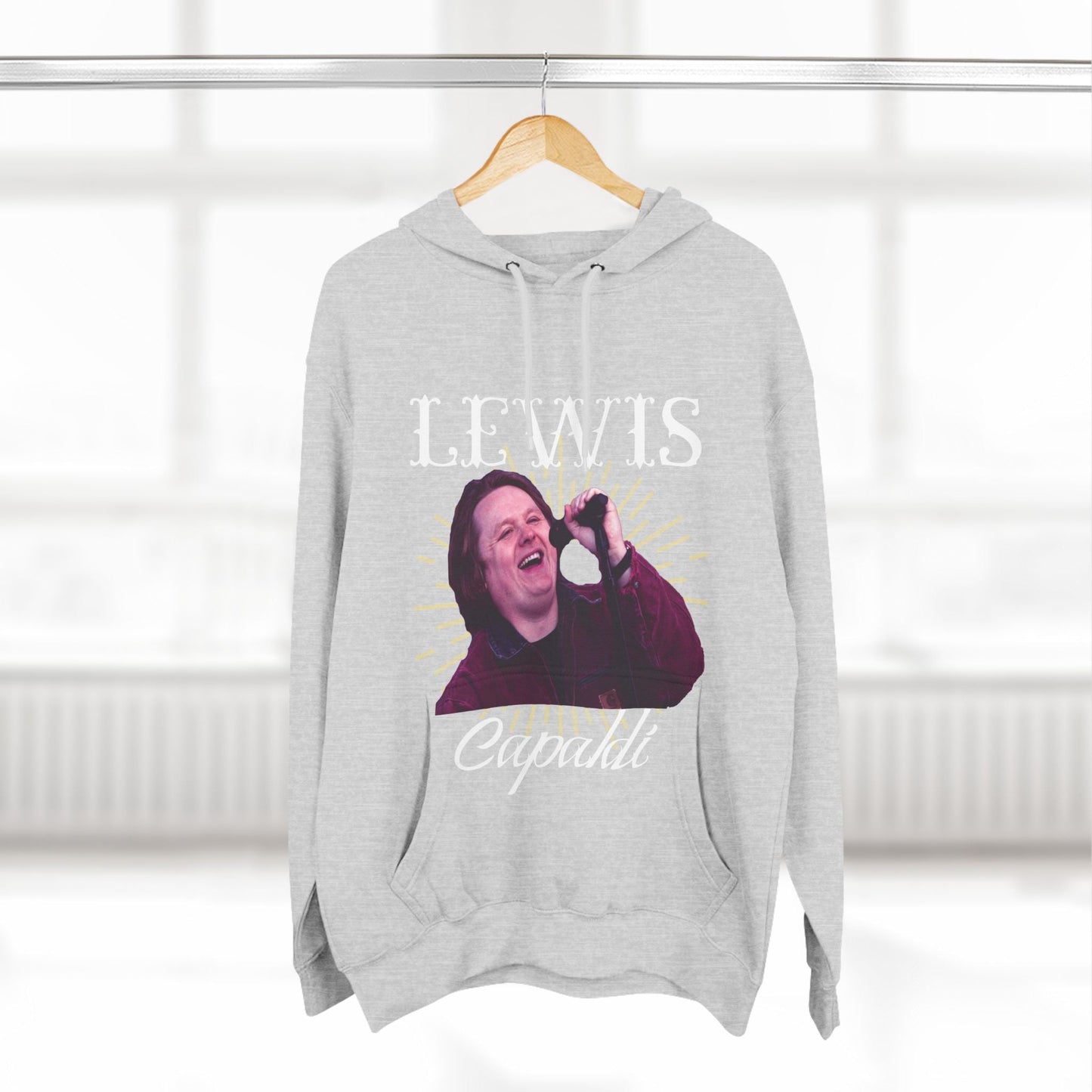 Lewis Capaldi Three-Panel Fleece Hoodie - Graphic