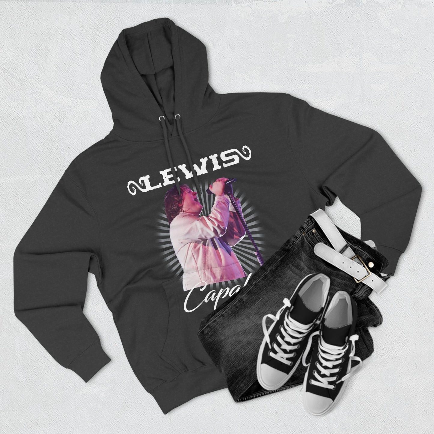 Lewis Capaldi Three-Panel Fleece Hoodie - Graphic