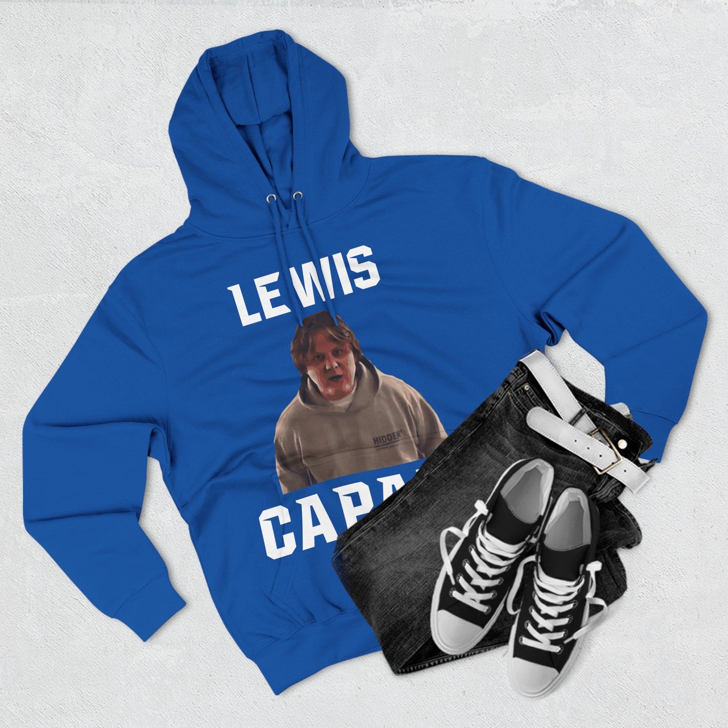 Lewis Capaldi Three-Panel Fleece Hoodie - Graphic