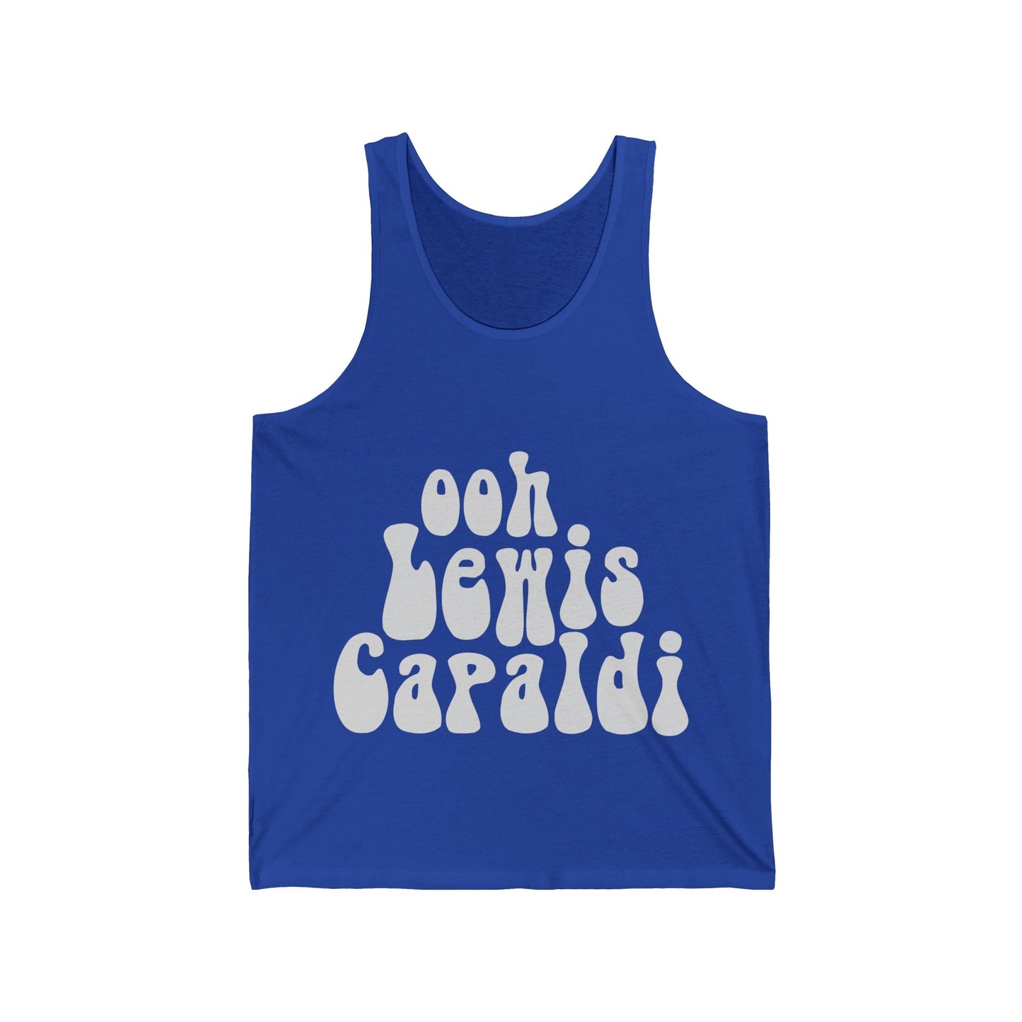 Lewis Capaldi Unisex Jersey Tank Top - Ooh Lewis Capaldi