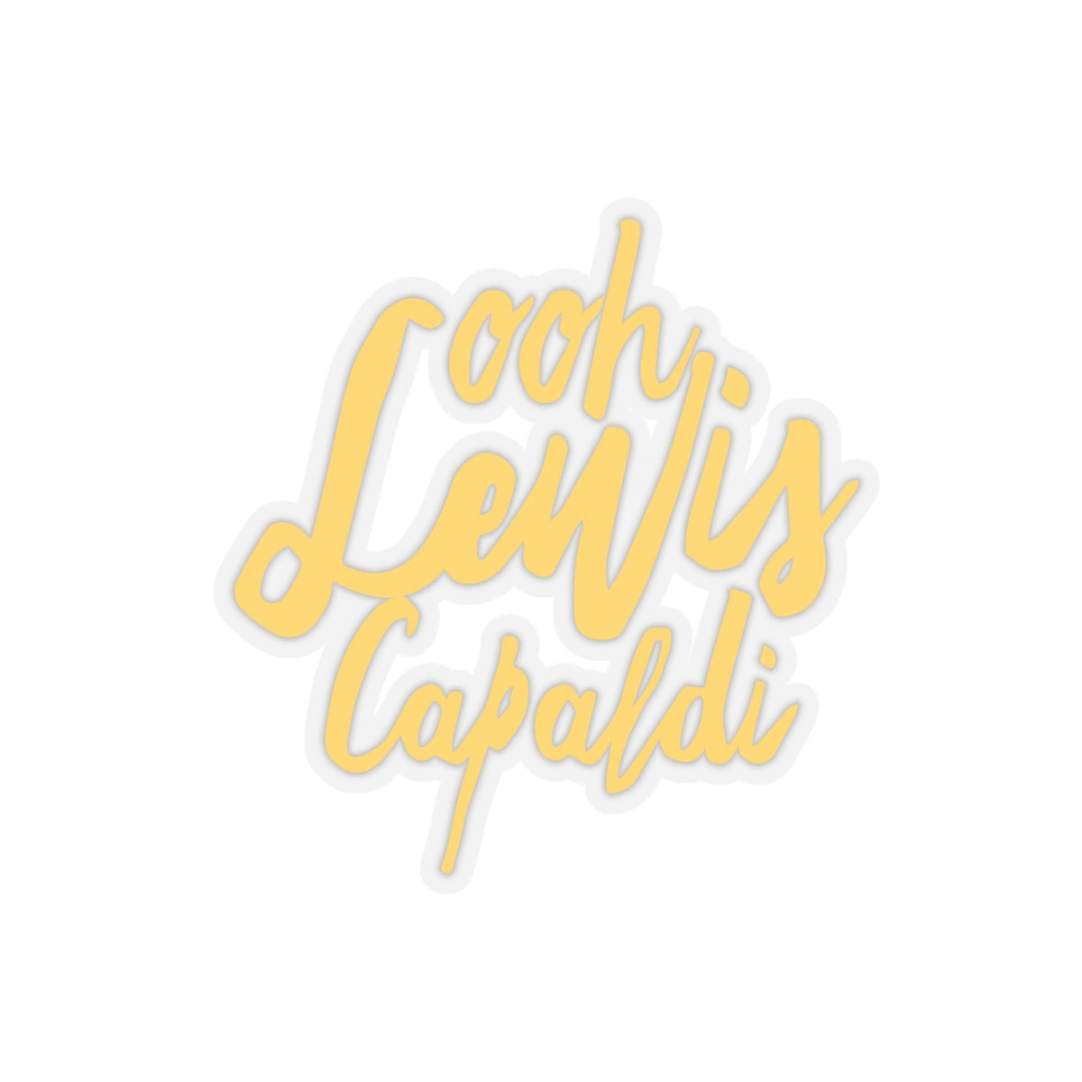 Lewis Capaldi Kiss-Cut Stickers - Ooh Lewis Capaldi