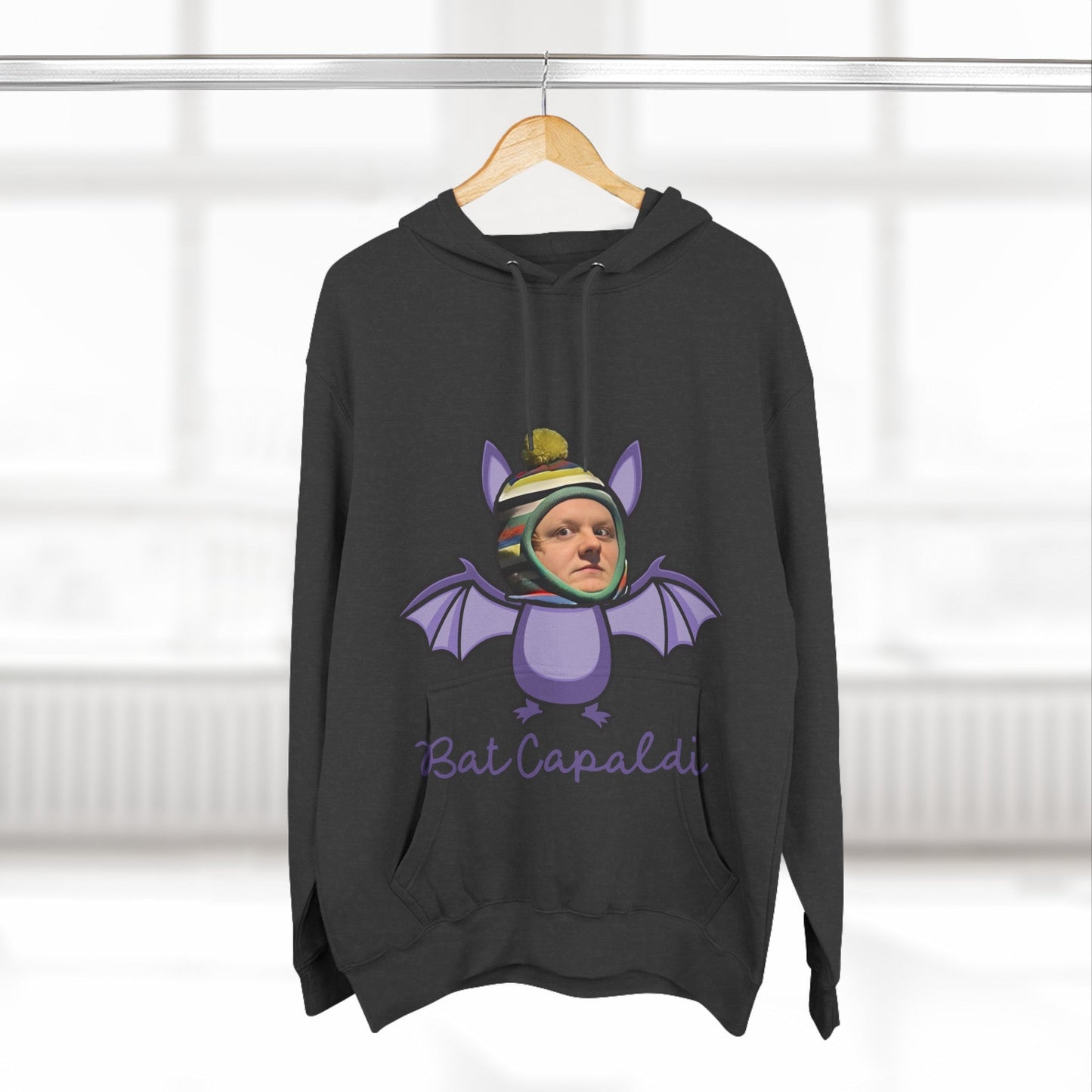 Lewis Capaldi Three-Panel Fleece Hoodie - Bat Capaldi