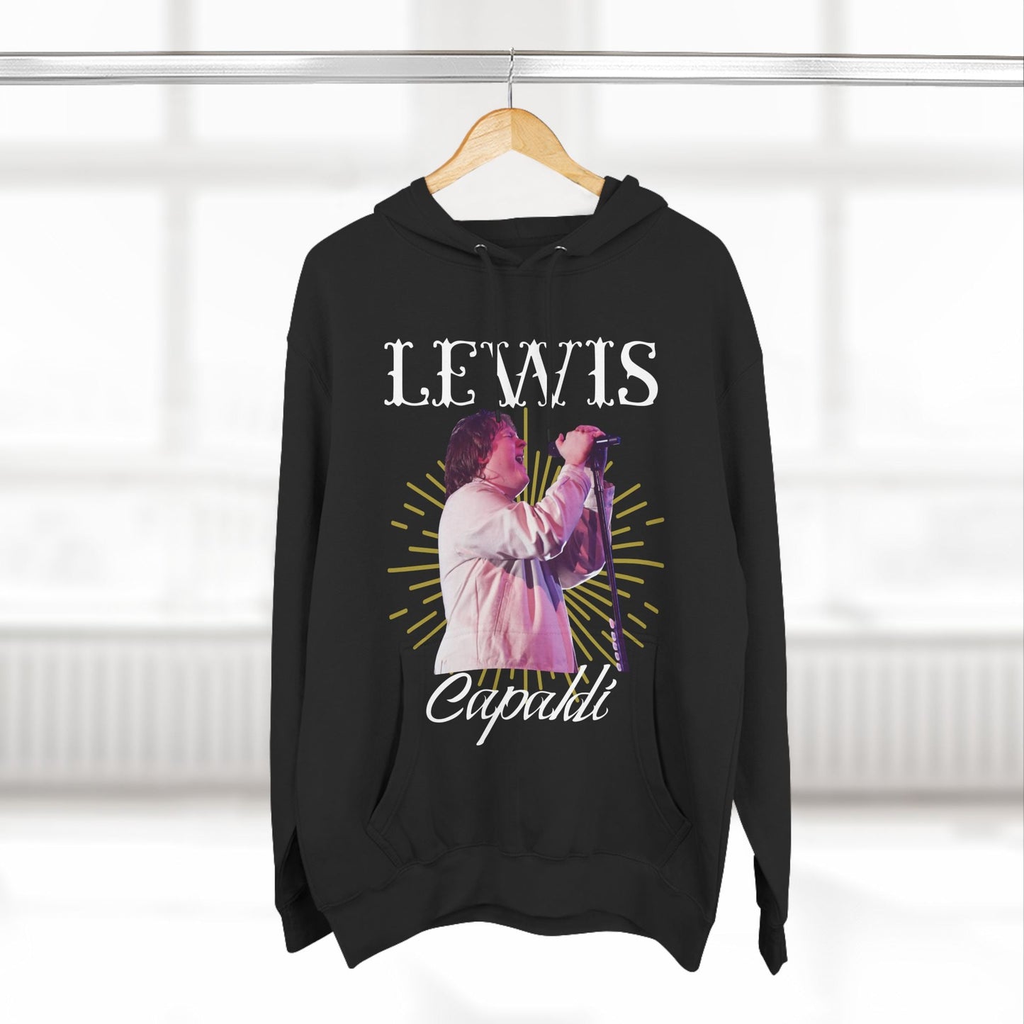 Lewis Capaldi Three-Panel Fleece Hoodie - Graphic