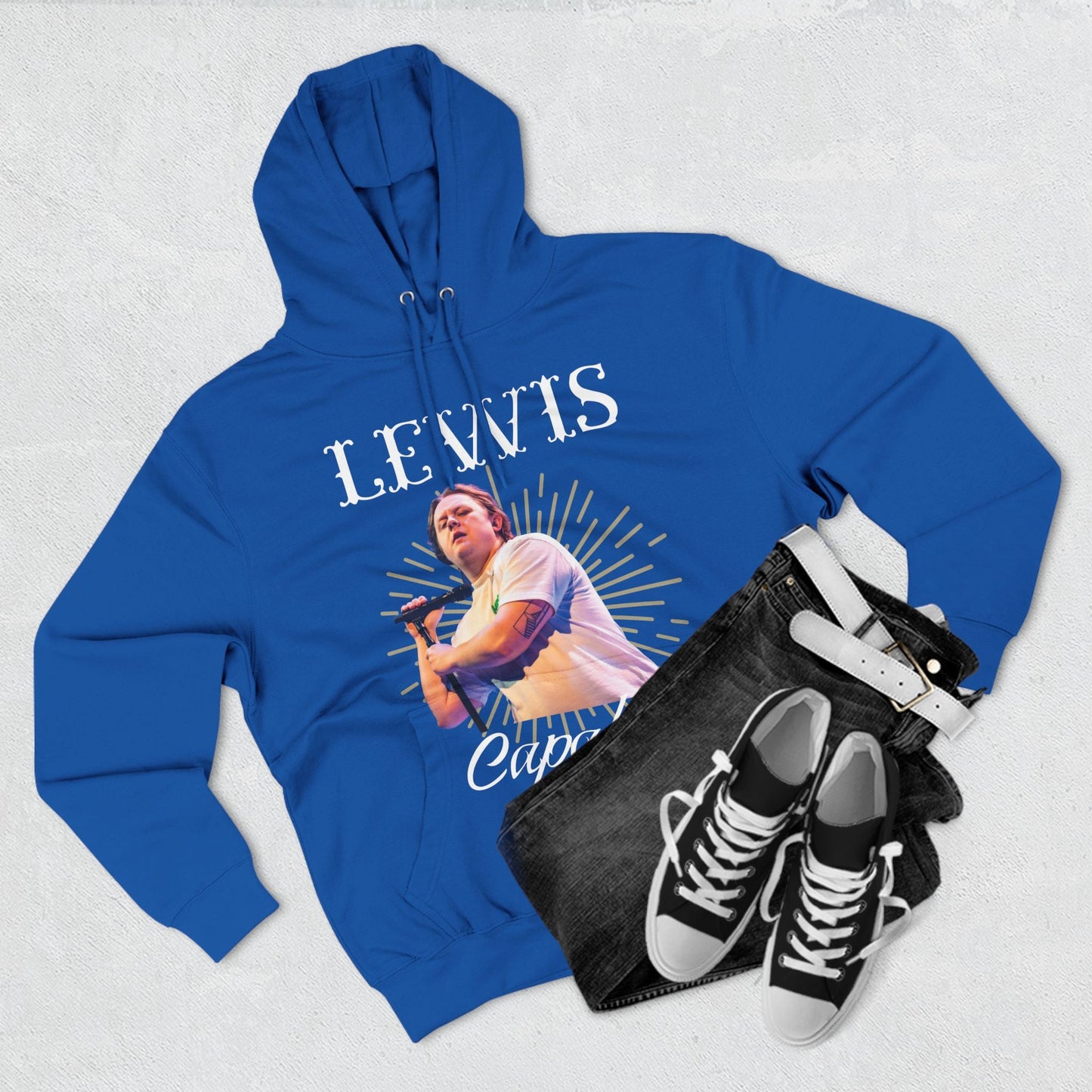 Lewis Capaldi Three-Panel Fleece Hoodie - Graphic