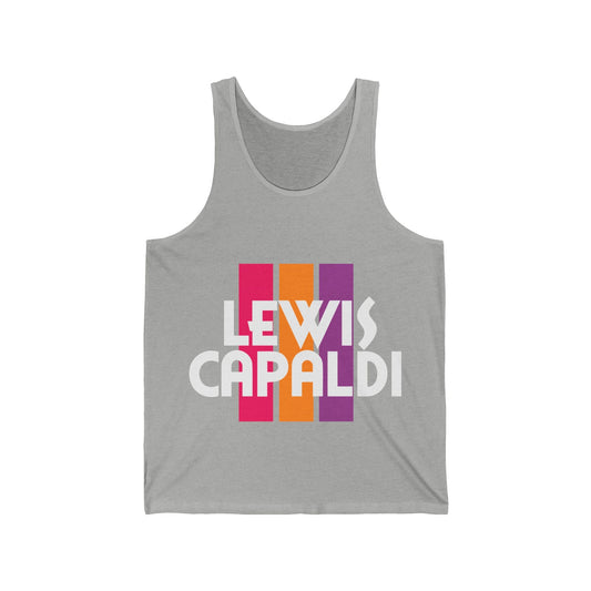 Lewis Capaldi Unisex Jersey Tank Top - Writing