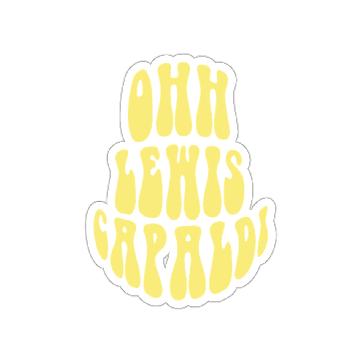 Lewis Capaldi Kiss-Cut Stickers - Ooh Lewis Capaldi